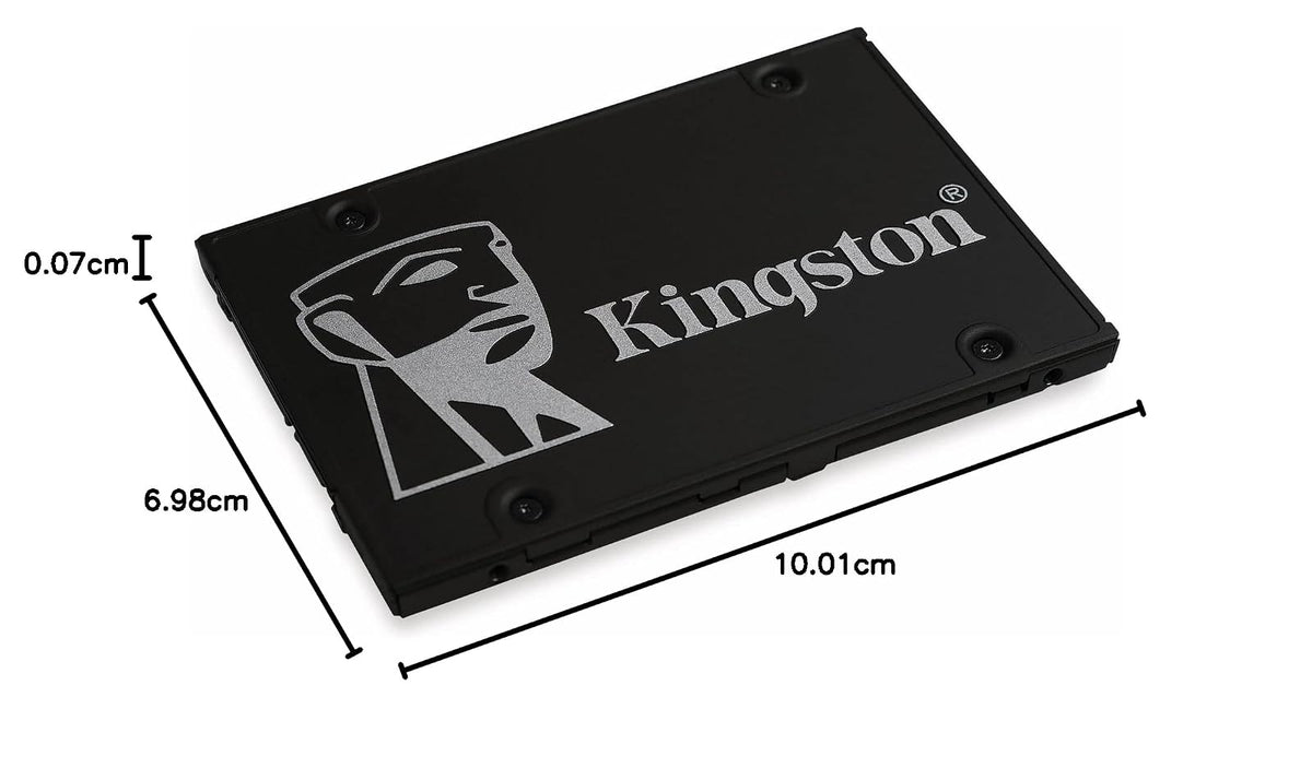 Kingston SSD KC600 256GB SATA 3 (6Gb/s) 2.5" Lectura: 550MB/s y Escritura: 500MB/s XTS-AES de 256-bit (SKC600/256G)