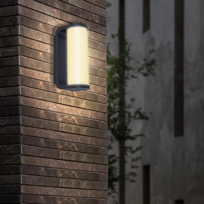 Tecnolite Lámpara de exterior LED para sobreponer, 10 W, Luz suave cálida