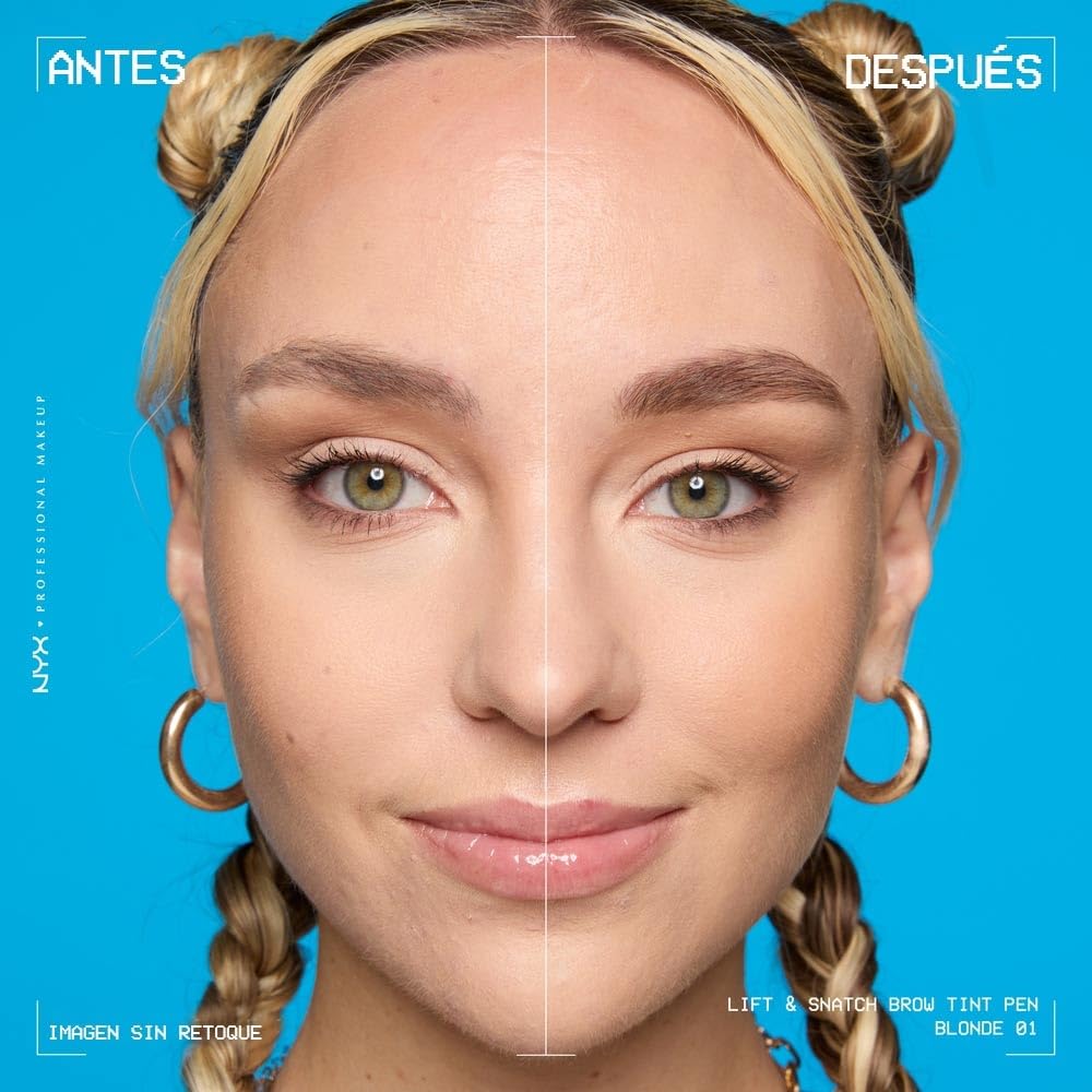 NYX Professional Makeup, Lift and Snatch, Plumín de cejas, Tono Blonde