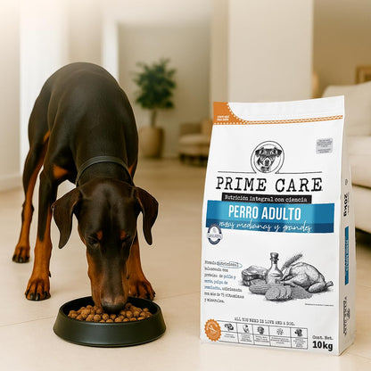 Prime Care Alimento para Perros Adultos Razas Medianas y Grandes 10 kg