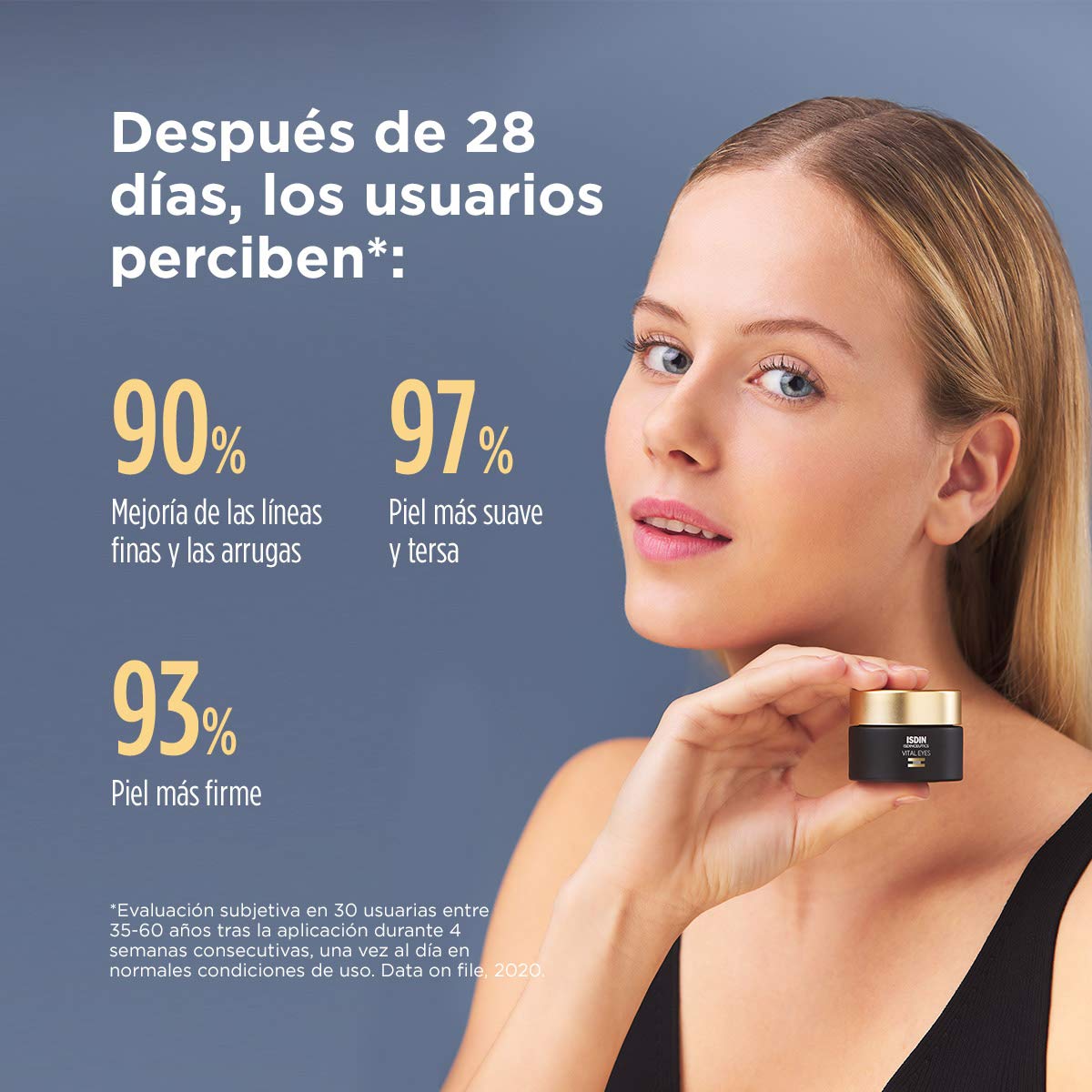 ISDIN Isdinceutics vital eyes, crema contorno de ojos antiarrugas, con melatonina y cafeina, 15 ml + Fusion Water Urban SPF 30, Protector Solar Facial, 50ml