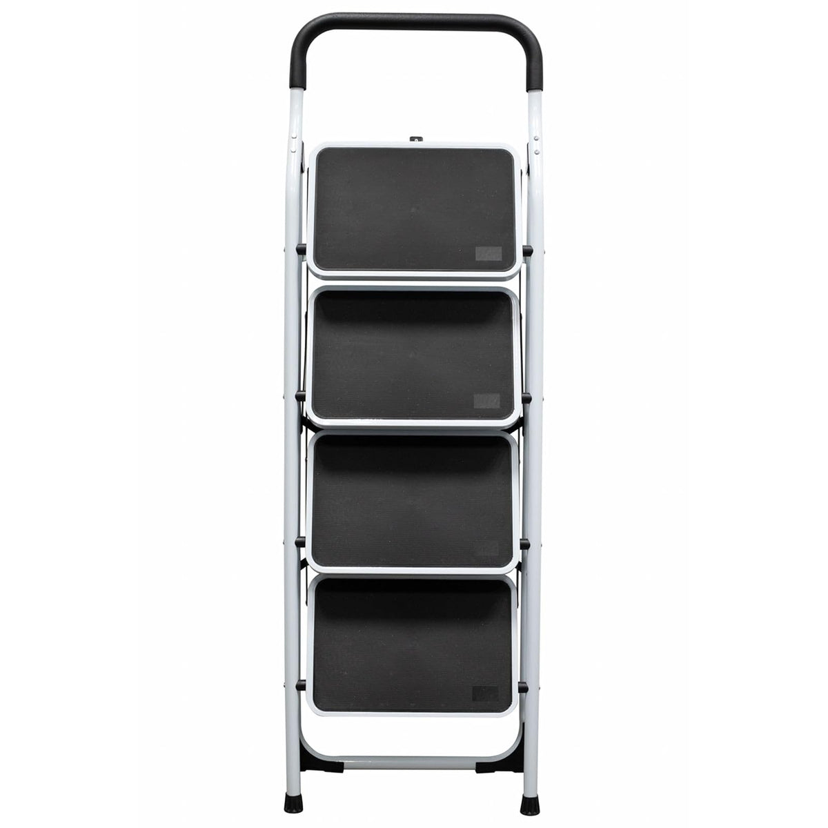 Surtek ETT4 Escalera Tubular Plegable Tipo Taburete de Acero de 4 escalones