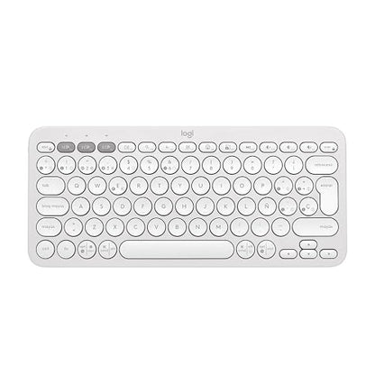 Logitech Pebble Keys 2 K380s, Teclado Bluetooth multidispositivo, accesos directos, estilizado y Portable, Easy-Switch, Windows, macOS, iPadOS, Android, ChromeOS - Blanco