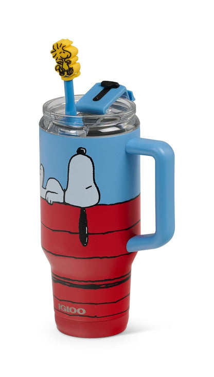 Igloo Snoopy Taza de viaje aislada de acero inoxidable de 32 onzas
