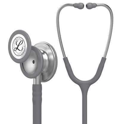 3M Littmann Estetoscopio Classic III, Manguera Color Gris, Acabado Standard, 69 cm (Modelo 5621)