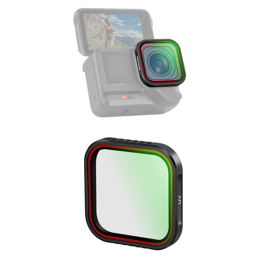 NEEWER UV Filtro Compatible con Insta360 Ace Pro e Insta 360 Ace Pro 2, Snap On Protector Objetivo Cámara Acción Vidrio Optico HD Multicapa Action Camera Filtros Lentes Accesorios, FL-C20