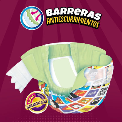 Kiddies Antifugas Pañal Talla 7 XXG Grande 160 pañales