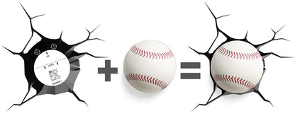 3D Light FX 816733001128 Pelota de Beisbol, pack of/paquete de 1