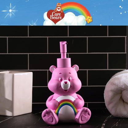 Care Bears Cheer Bear - Dispensador de jabón y loción/desinfectante de Manos de Resina, 10 onzas, día de San Valentín (Producto con Licencia Oficial) de Franco Collectibles