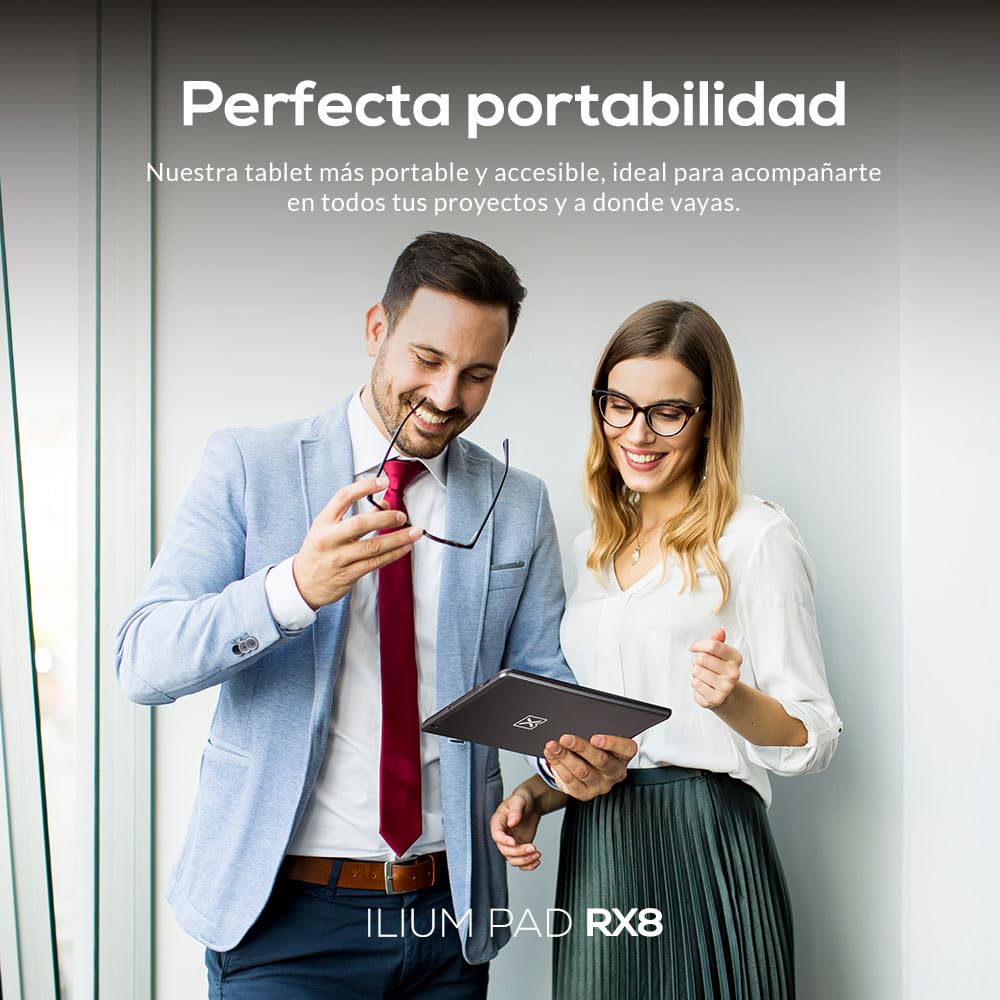 Lanix Ilium Pad RX8 V6 Tablet 8" IPS 800x1280, Rockchip RK3562 Quad Core 2GHz, 4GB RAM, 64GB, Android 14, Cámara 5MP+2MP, Batería 4000mAh, WiFi 802.11 b/g/n, Bluetooth 4.0, USB-C, Negro