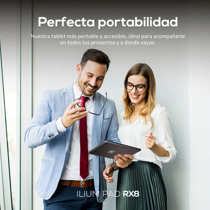 Lanix Ilium Pad RX8 V6 Tablet 8" IPS 800x1280, Rockchip RK3562 Quad Core 2GHz, 4GB RAM, 64GB, Android 14, Cámara 5MP+2MP, Batería 4000mAh, WiFi 802.11 b/g/n, Bluetooth 4.0, USB-C, Negro