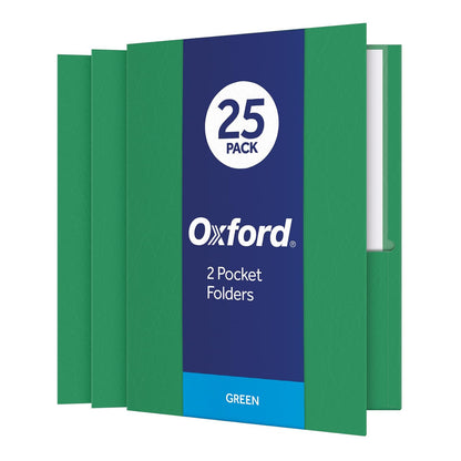 Oxford Fólder Doble Solapa con 2 Bolsillos, Caja con 25 - forro polar verde con licencia oficial de star wars silent one crew. - 25-Count - Carpetas