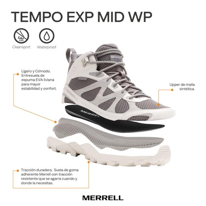 Merrell Tempo Exp Mid Wp Botas para senderismo para mujer