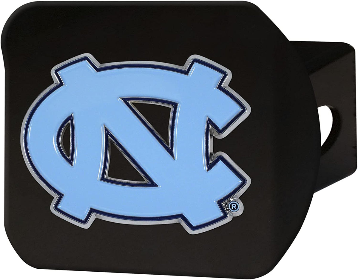FANMATS NCAA - Enganche de Color para Hombre, Color Negro - Tacones de alquitrán de Carolina del Norte - 3.4"x4" - Negro