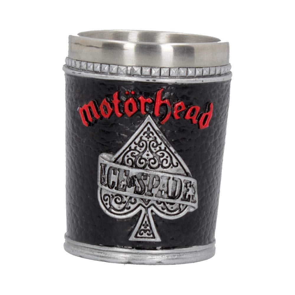 Nemesis Now B4122M8 Motorhead - Vaso de chupito (7 cm, resina con inserto de acero inoxidable, 35 mililitros)