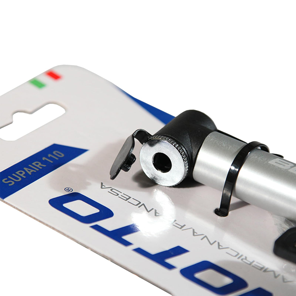 Bomba BENOTTO SUPAIR 110 Mini | Aluminio Ligero | V.A./V.F. | 80 PSI | Compacta y Portátil para Bicicleta