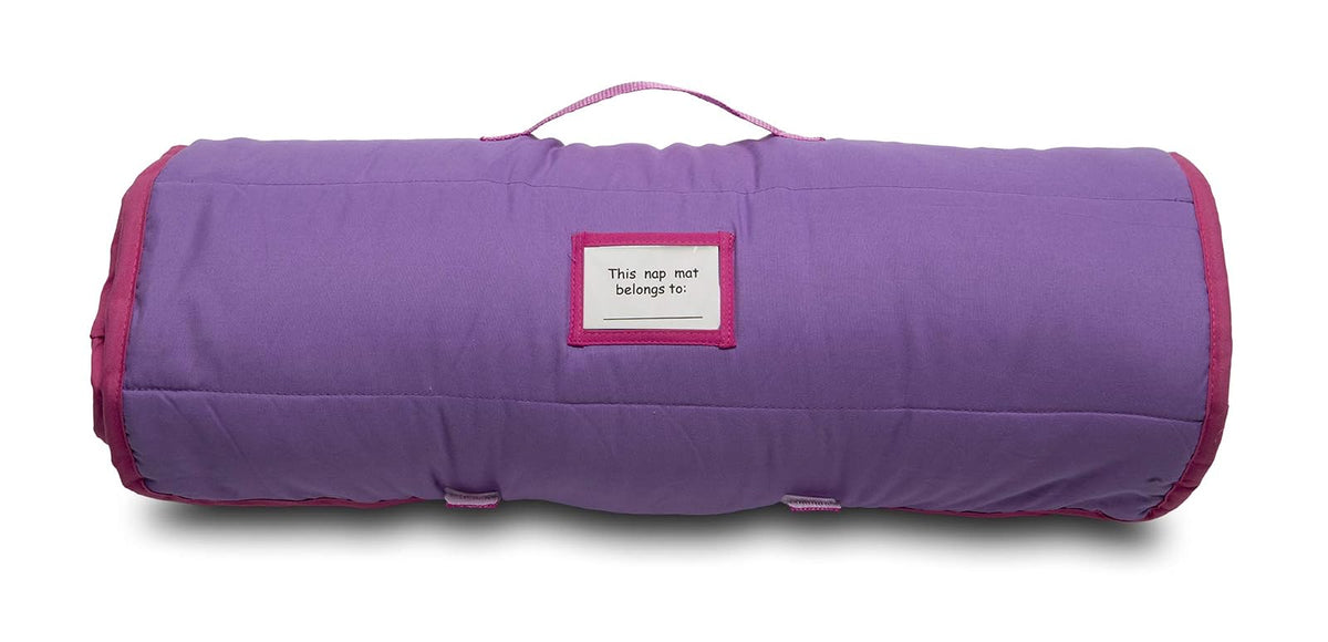 Baby Boom Funhouse Little Princess Kids - Juego de colchoneta para siesta con almohada y manta de forro polar, ideal para niñas que duermen durante la guardería, preescolar o jardín de infancia, se adapta a niños pequeños y niños pequeños, color rosa