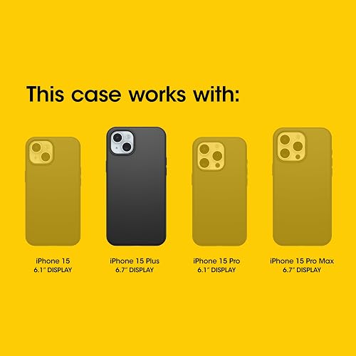 OtterBox - Funda para iPhone 15 Plus y iPhone 14 Plus de la Serie Commuter – Denim nítido (Azul), Delgada y Resistente, Apta para el Bolsillo, con protección de Puerto