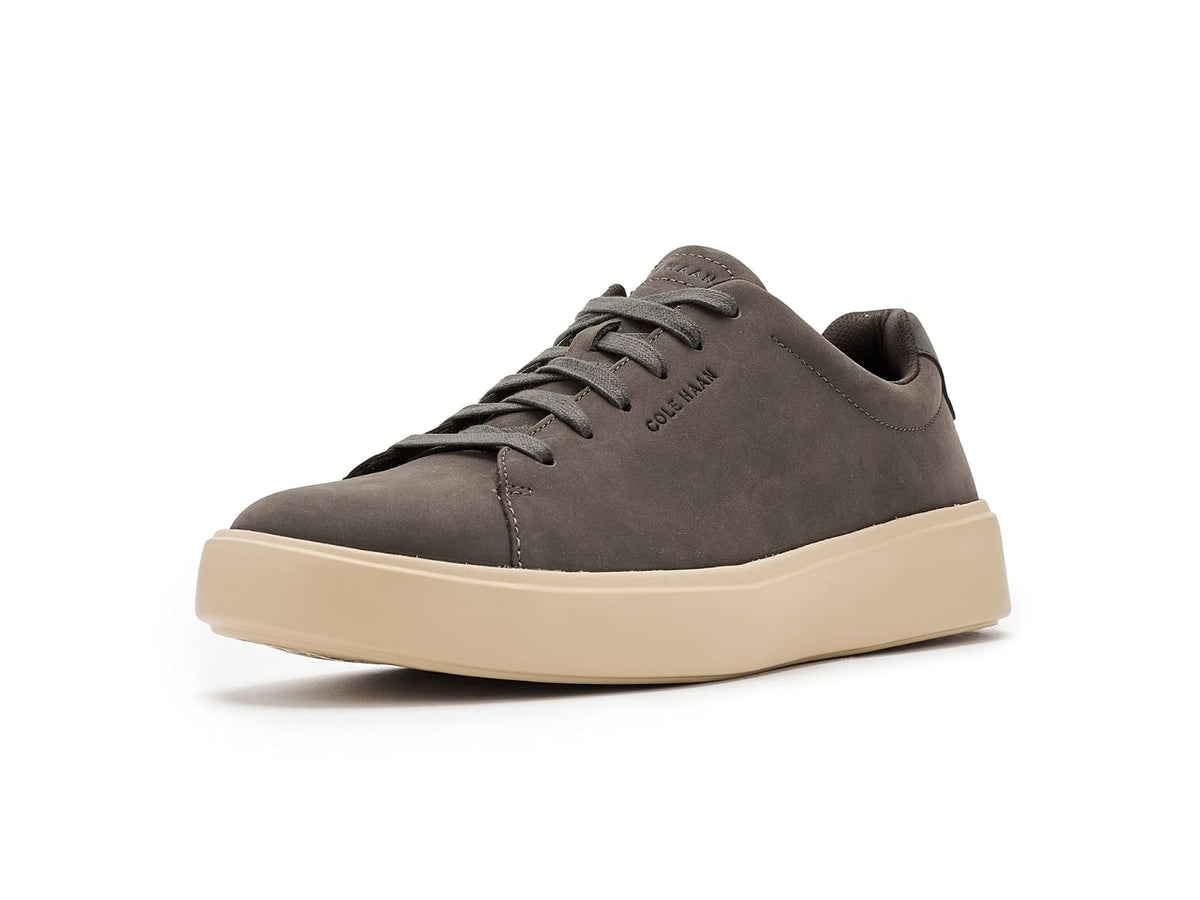 Cole Haan Grand Crosscourt Traveler Tenis para Hombre - 25.5 cm - Ch Deep Olive Nubuck - Raven - Ch Lt Sésamo