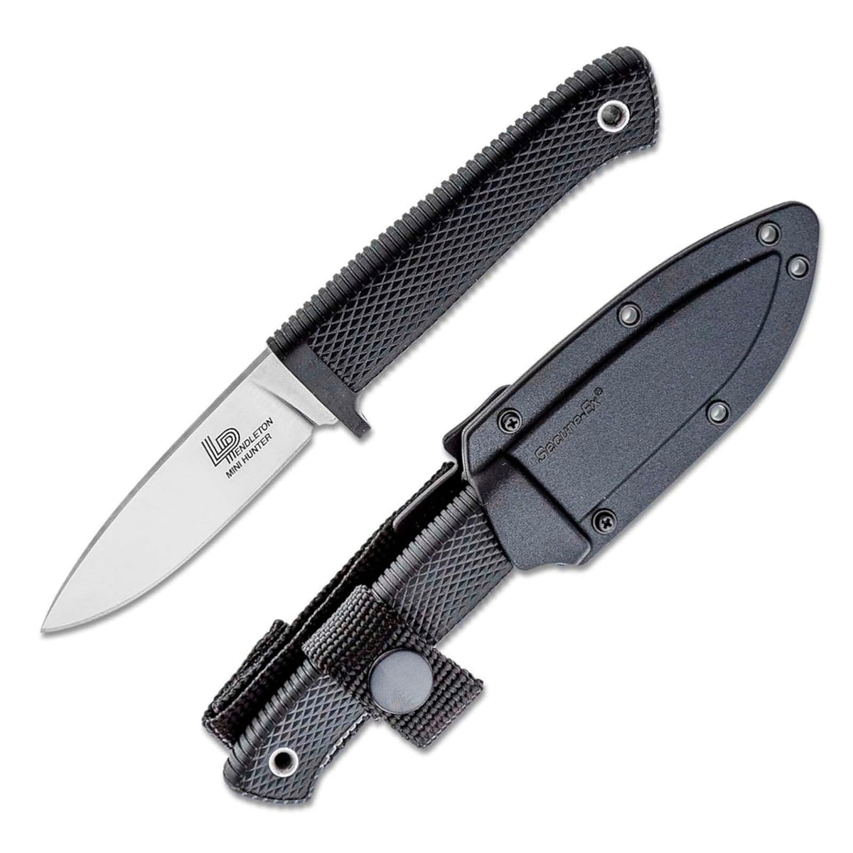 Cold Steel 3V Pendleton Mini Hunter Cuchillo de caza de hoja fija con vaina - 36LPCM