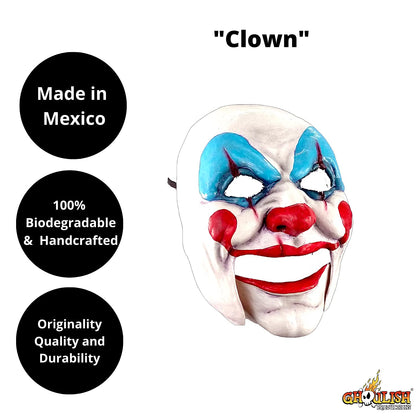 Clown, Máscara de Látex de Payaso Asesino Creepy, Ideal Para Fiestas de Disfraces y Halloween by Ghoulish Productions.