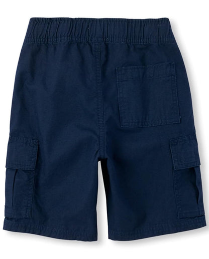 The Children's Place Pantalones Cortos Tipo Cargo para niños, Paquete de 4 Pantalones Cortos para Niños