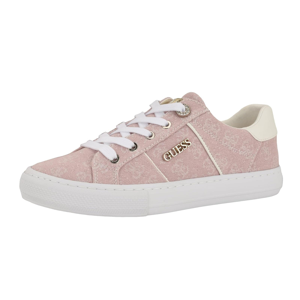 GUESS Loven Tenis Casual para Mujer - 26.0 cm - Rosa