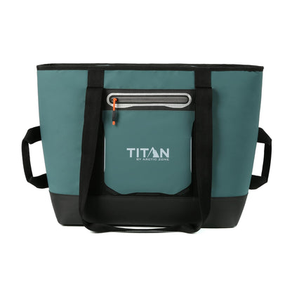 Titan by Arctic Zone - Bolsa térmica de lado suave, bolsa aislada con asa, correa de hombro y cierre para almuerzo, picnic y viajes, capacidad de 30 latas