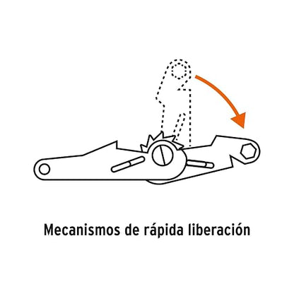 TRUPER Sujetadores con Matraca, Carga Máxima 675 kg, Naranja, SU-675R, Paquete de 2