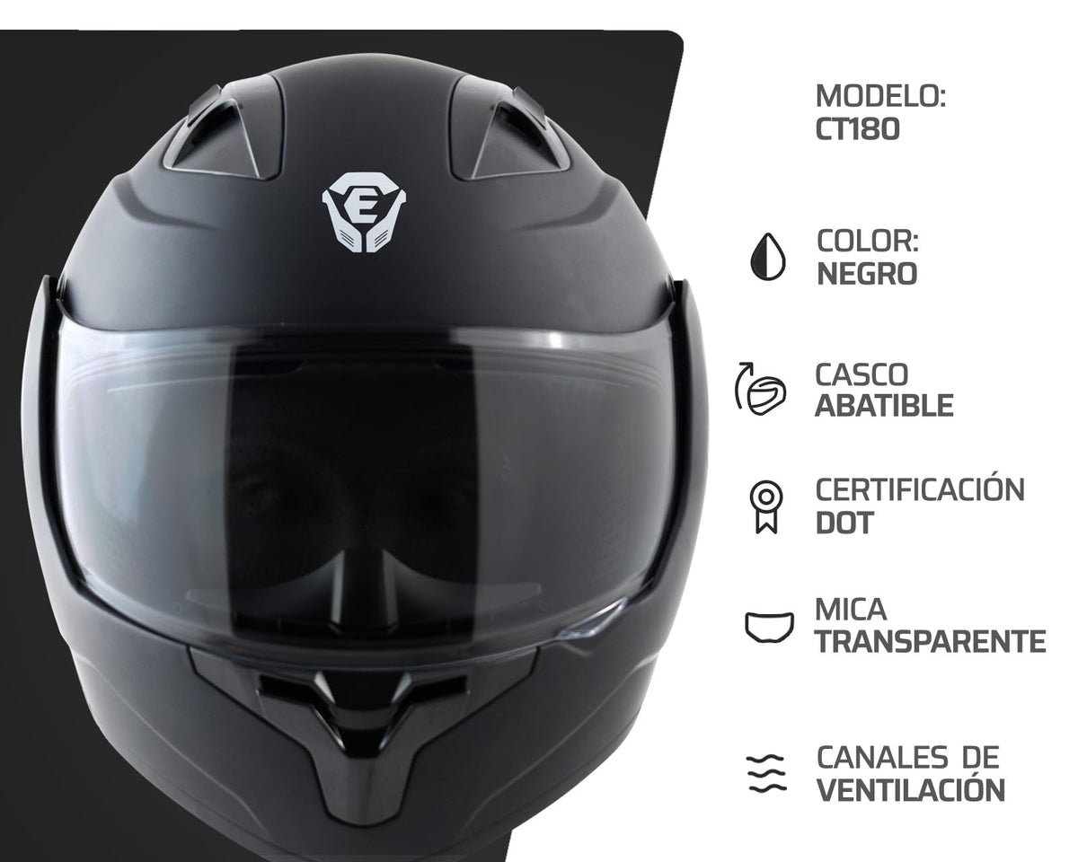 Exoskeleton Casco para Motocicleta NCT 180 Abatible XL