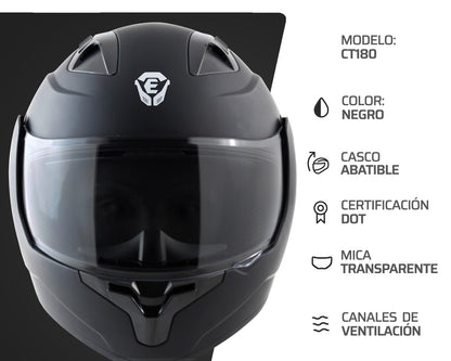 Exoskeleton Casco para Motocicleta NCT 180 Abatible XL