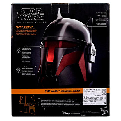 Star Wars The Black Series - Casco electrónico premium de Moff Gideon para juego de rol