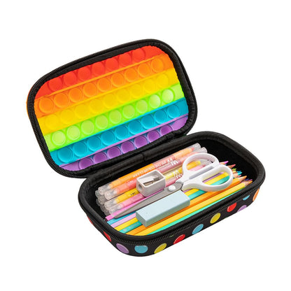 ZIPIT POP Estuche para lápices para niños | Caja Sensorial de Silicona Push It | Estuche de gran capacidad para niños y niñas