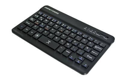 Perfect Choice Mini Teclado Bluetooth Universal para ¡Os, Android y Windows, Teclas Tijera, Duración de Carga de hasta 60 Horas