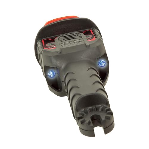 Klein Tools HVNCVT-1 Probador de alto voltaje sin contacto de doble rango, indicadores audiovisuales, resistente al agua, con funda y batería