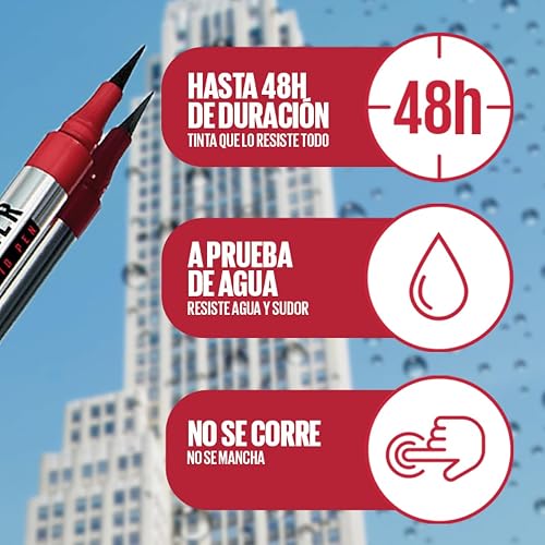 Maybelline Tattoo Liner Delineador de Ojos Larga Duración 48H Color Negro