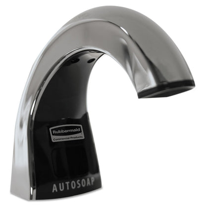 Rubbermaid Commercial Oneshot Dispenser, 1600mL, Polished Chrome/Black