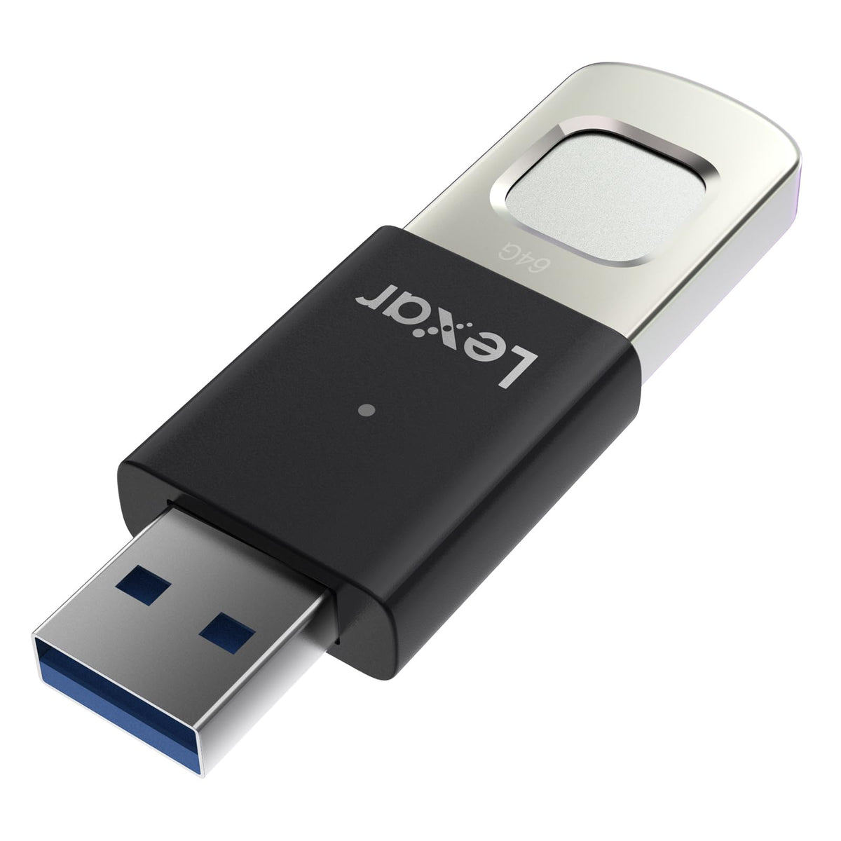 Lexar JumpDrive Fingerprint F35 Pro - Unidad Flash USB 3.2 Gen 1, hasta 400/300 MB/s de Lectura/Escritura, expansión de Almacenamiento y Copia de Seguridad, 256 bits AES y cifrado de Huellas