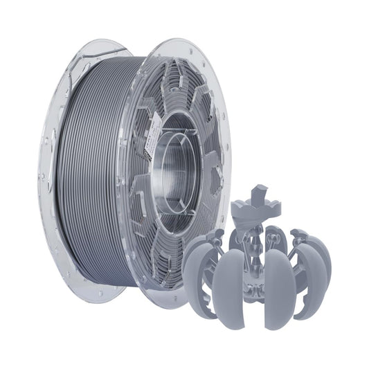Creality CR Filamento PLA 1,75 mm 1kg para Impresora 3D, Tenacidad Mejorada, Precisión Dimensional ±0,03 mm, Apto para Impresora 3D FDM, Gris