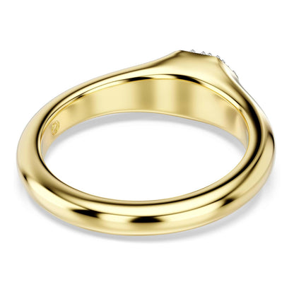 Swarovski Anillo Dextera, Tallas mixtas, Blanco, Baño tono oro