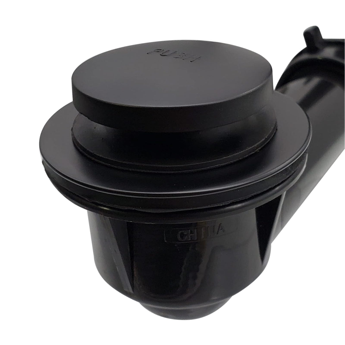Westbrass 593144-01 Desagüe de baño con punta tubular de 1-1/2 pulgadas, color negro, latón pulido, Negro mate