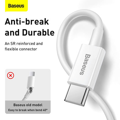 Baseus - Cable de Datos de Carga rápida Serie Superior Tipo C a IP PD 20W 2m (A0002123)