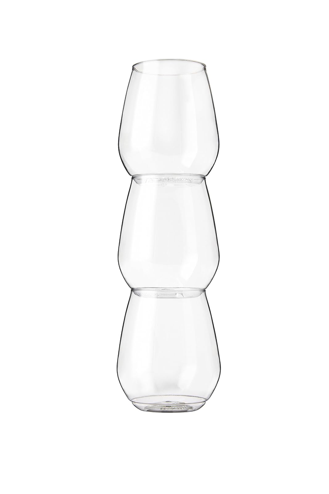 tossware Tumbler - Vasos 18 oz, Transparente, Paquete de 12
