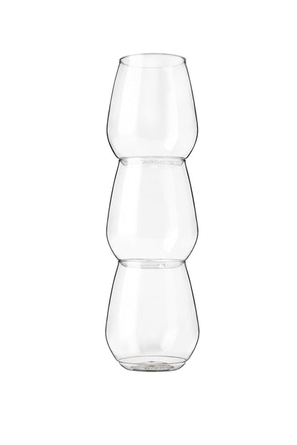 tossware Tumbler - Vasos 18 oz, Transparente, Paquete de 12