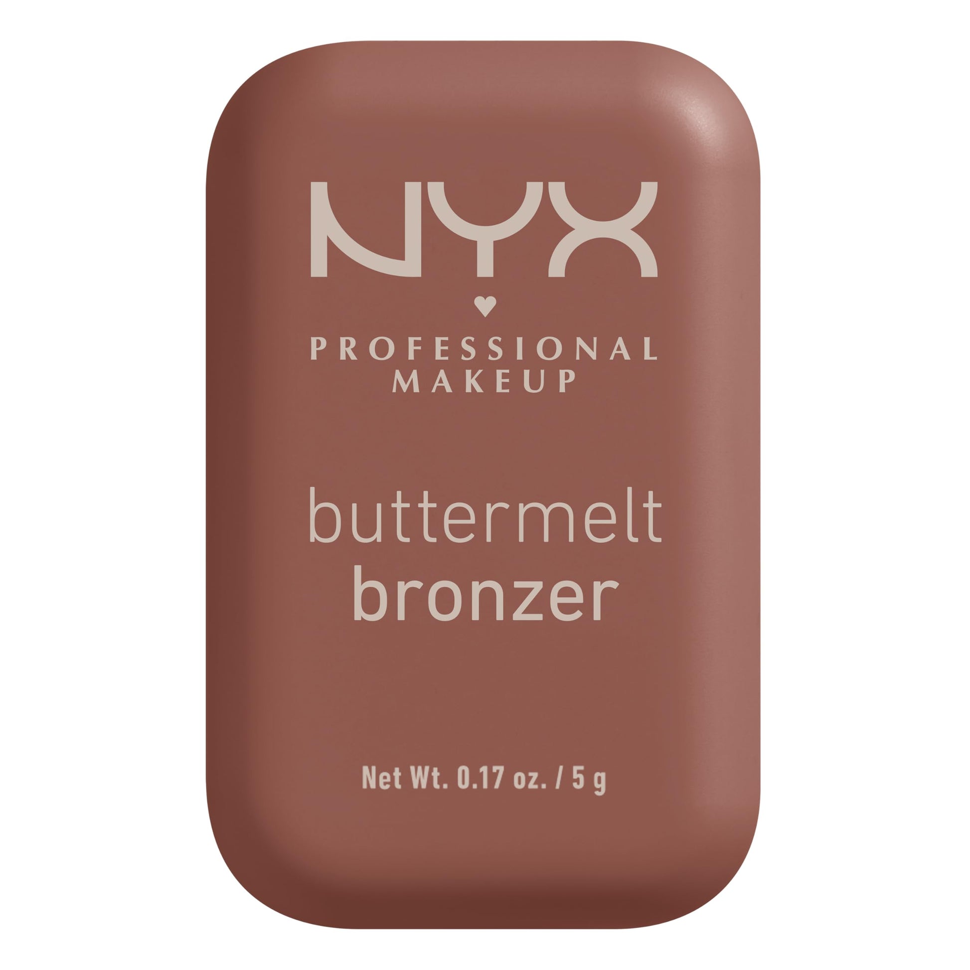 NYX Professional Makeup Buttermelt Bronzer, bronceador cremoso en polvo con alta pigmentación, fórmula vegana, acabado natural con duración hasta por 12H, 5g – Tono Butta Off (Café mocca)