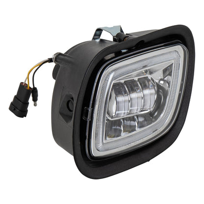 BRËSSER-LKW Faro Auxiliar Cromado Izquierdo Niebla 10-30V LED Luz Ángel para Freightliner Cascadia, 08TFR30L032