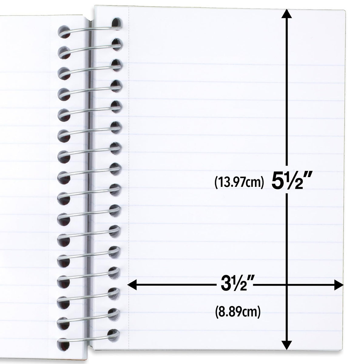 Five Star - Cuadernos Fat Lil' Spiral, papel rayado universitario, 200 hojas, tamaño de hoja de 5-1/2 x 4 pulgadas, paquete de 6 (38027)