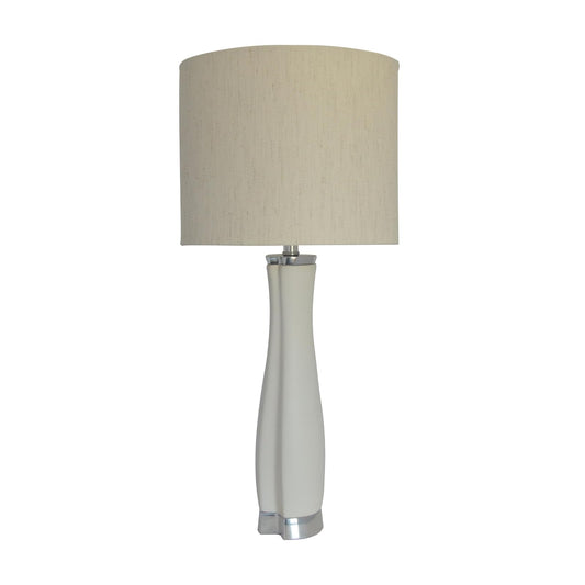 Luzerna CM-0022 Lámpara De Mesa Farfalla, Color Blanco Mate, 1 Unidad