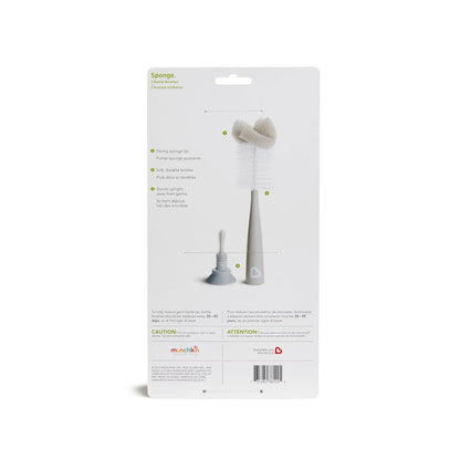 Munchkin Esponja para botellas, 2 unidades, color gris
