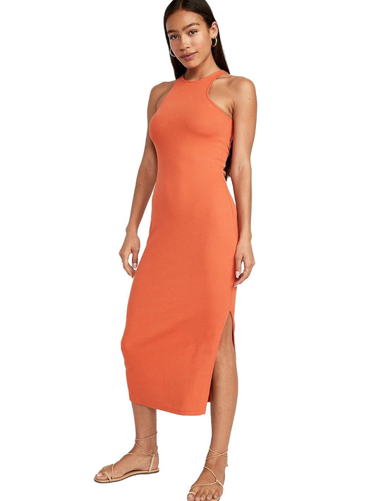 Old Navy Vestido Mujer, Naranja, X-Chico